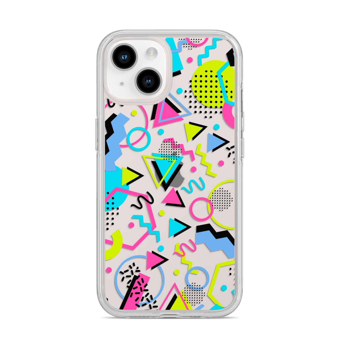 80s Retro iPhone 14 Clear Tough Case Starlight