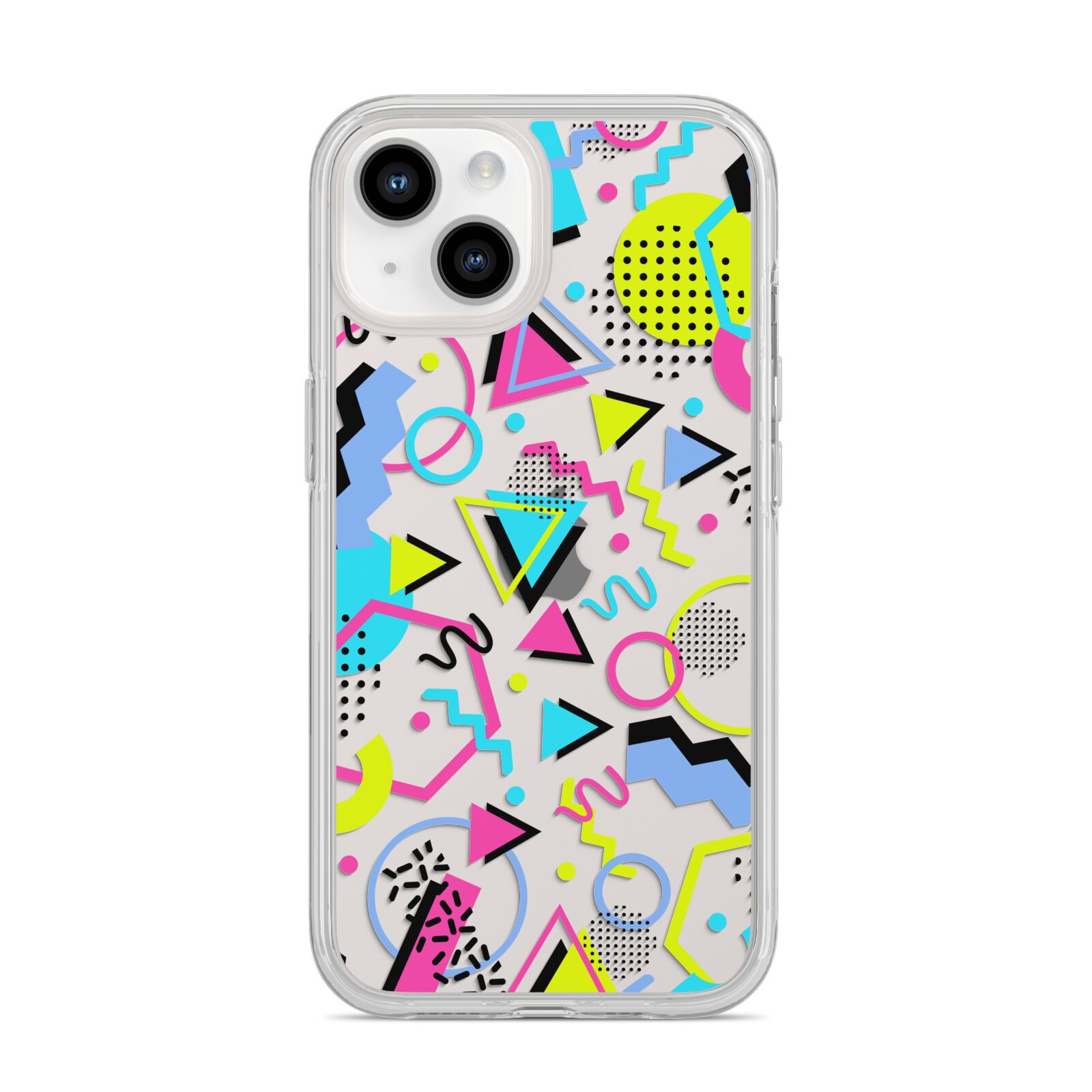 80s Retro iPhone 14 Clear Tough Case Starlight
