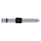 Abstract Apple Watch Strap Landscape Image Blue Hardware