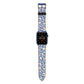 Abstract Apple Watch Strap with Blue Hardware