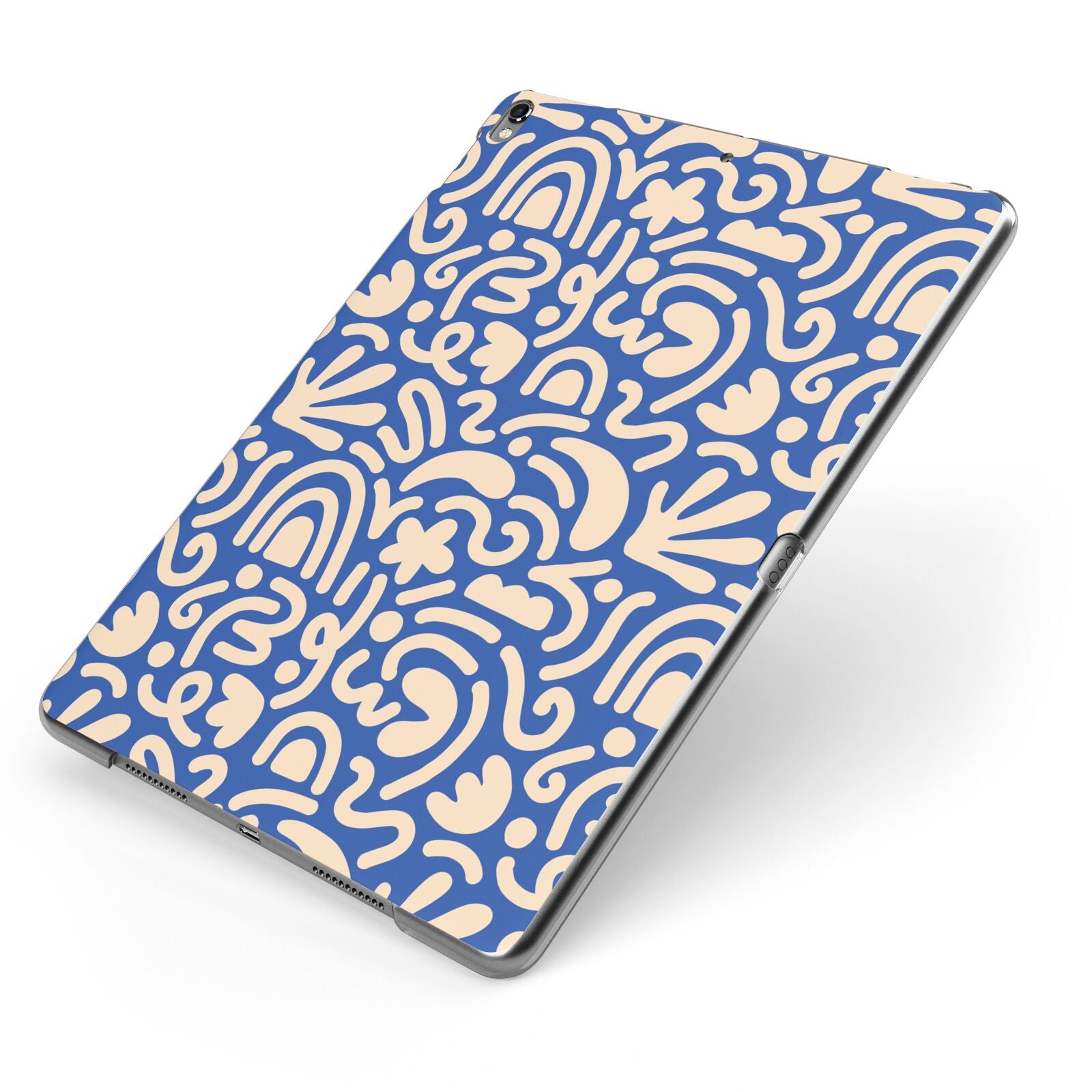 Abstract Apple iPad Case on Grey iPad Side View