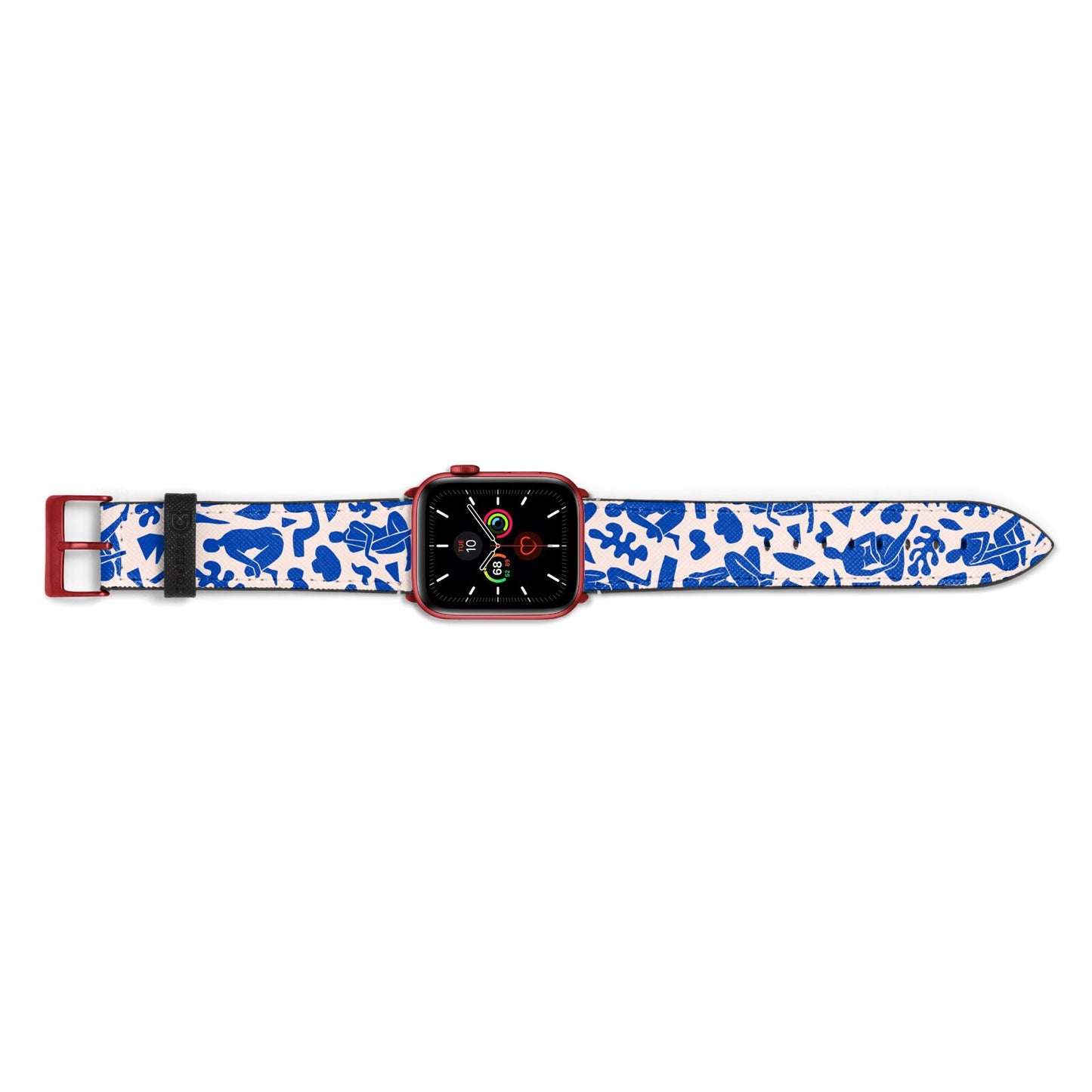 Abstract Art Apple Watch Strap Landscape Image Red Hardware