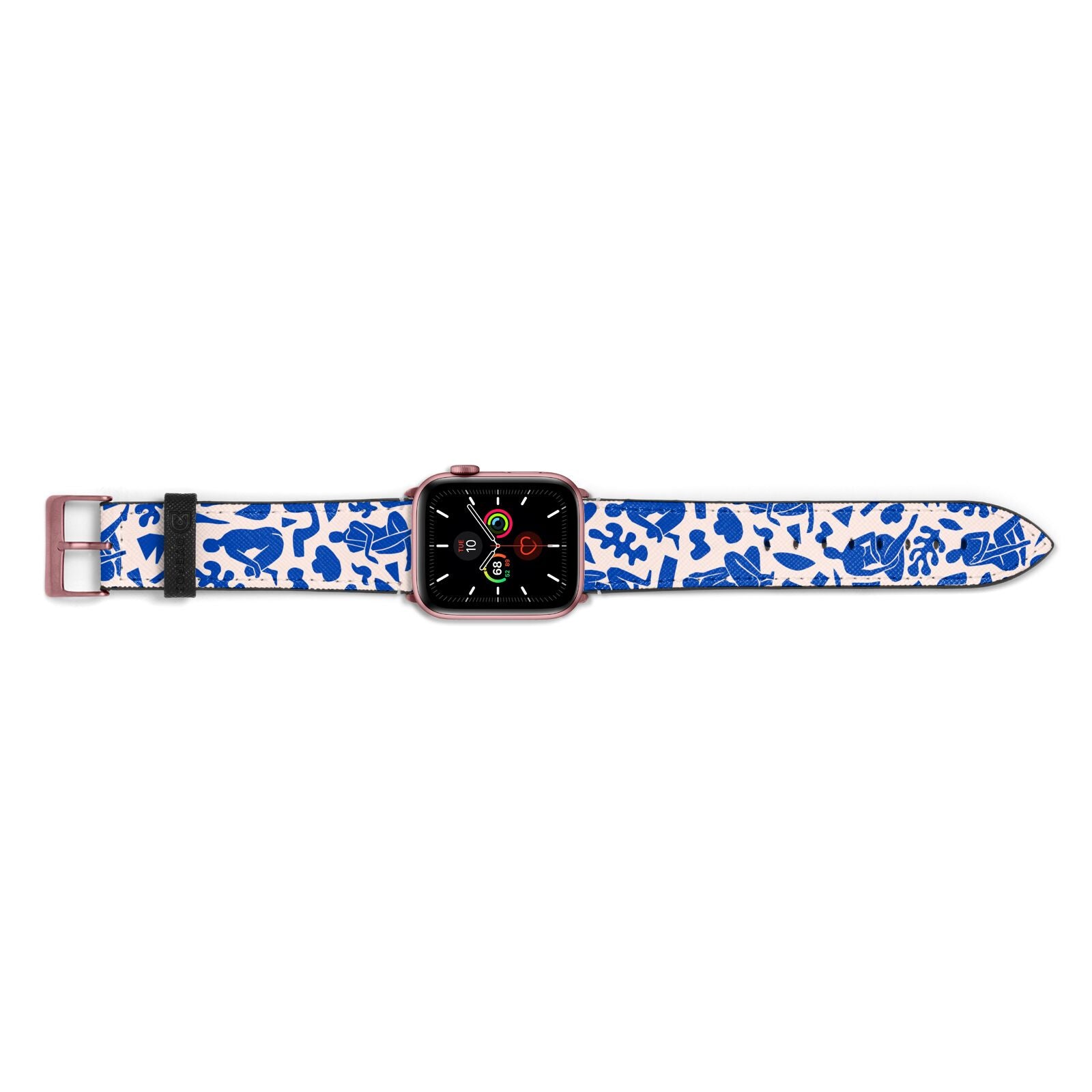 Abstract Art Apple Watch Strap Landscape Image Rose Gold Hardware