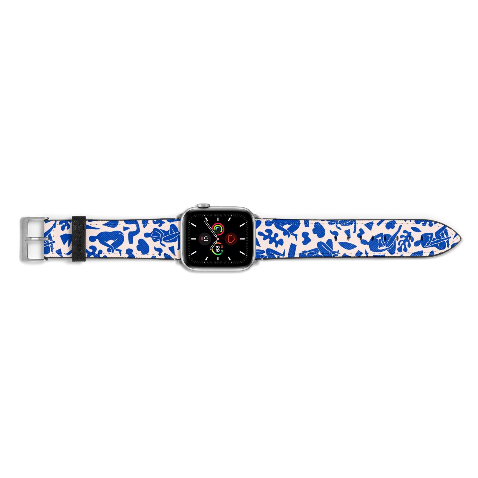 Abstract Art Apple Watch Strap Landscape Image Silver Hardware