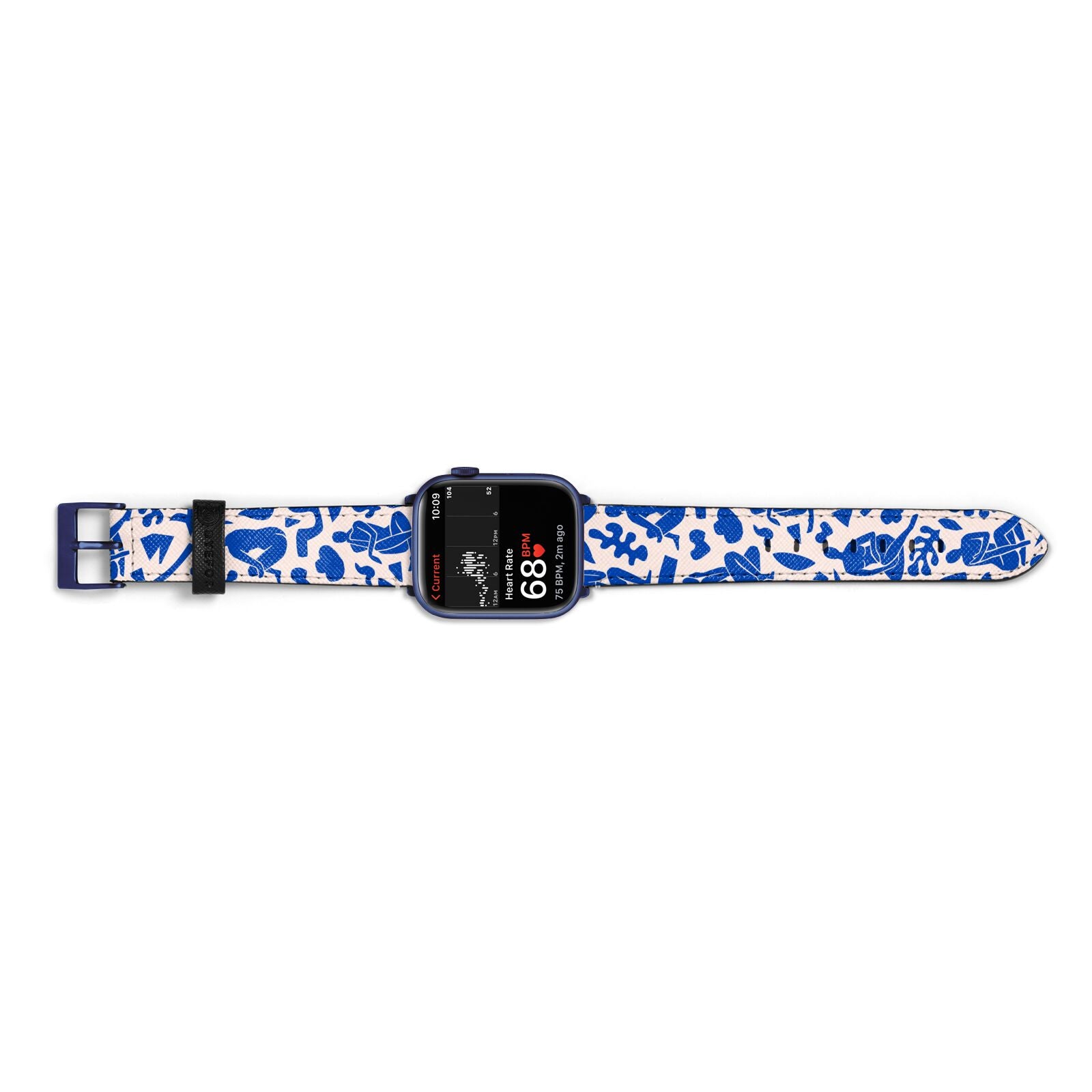 Abstract Art Apple Watch Strap Size 38mm Landscape Image Blue Hardware