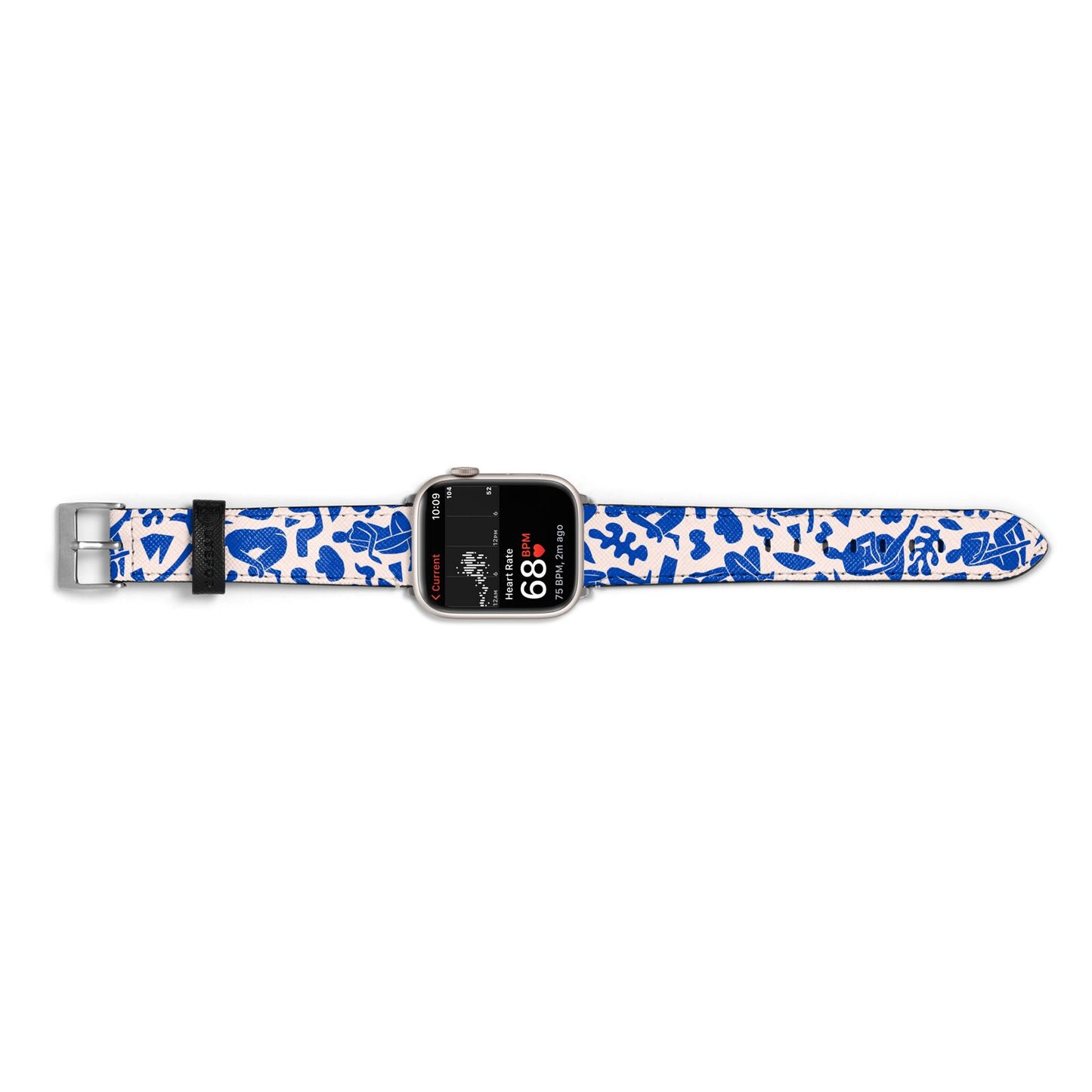 Abstract Art Apple Watch Strap Size 38mm Landscape Image Silver Hardware