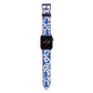 Abstract Art Apple Watch Strap with Blue Hardware