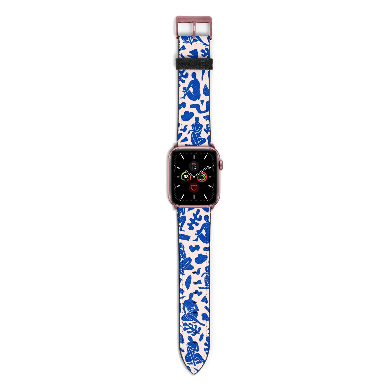 Abstract Art Apple Watch Strap with Rose Gold Hardware