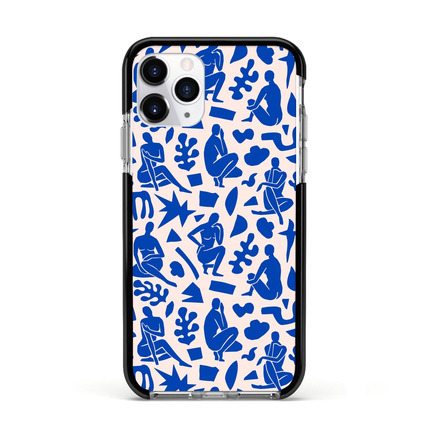 Abstract Art Apple iPhone 11 Pro in Silver with Black Impact Case