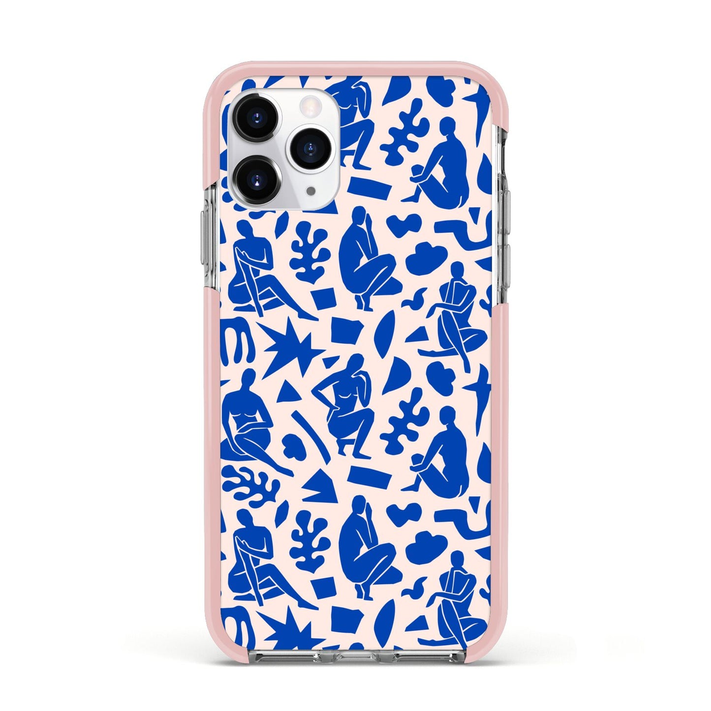 Abstract Art Apple iPhone 11 Pro in Silver with Pink Impact Case