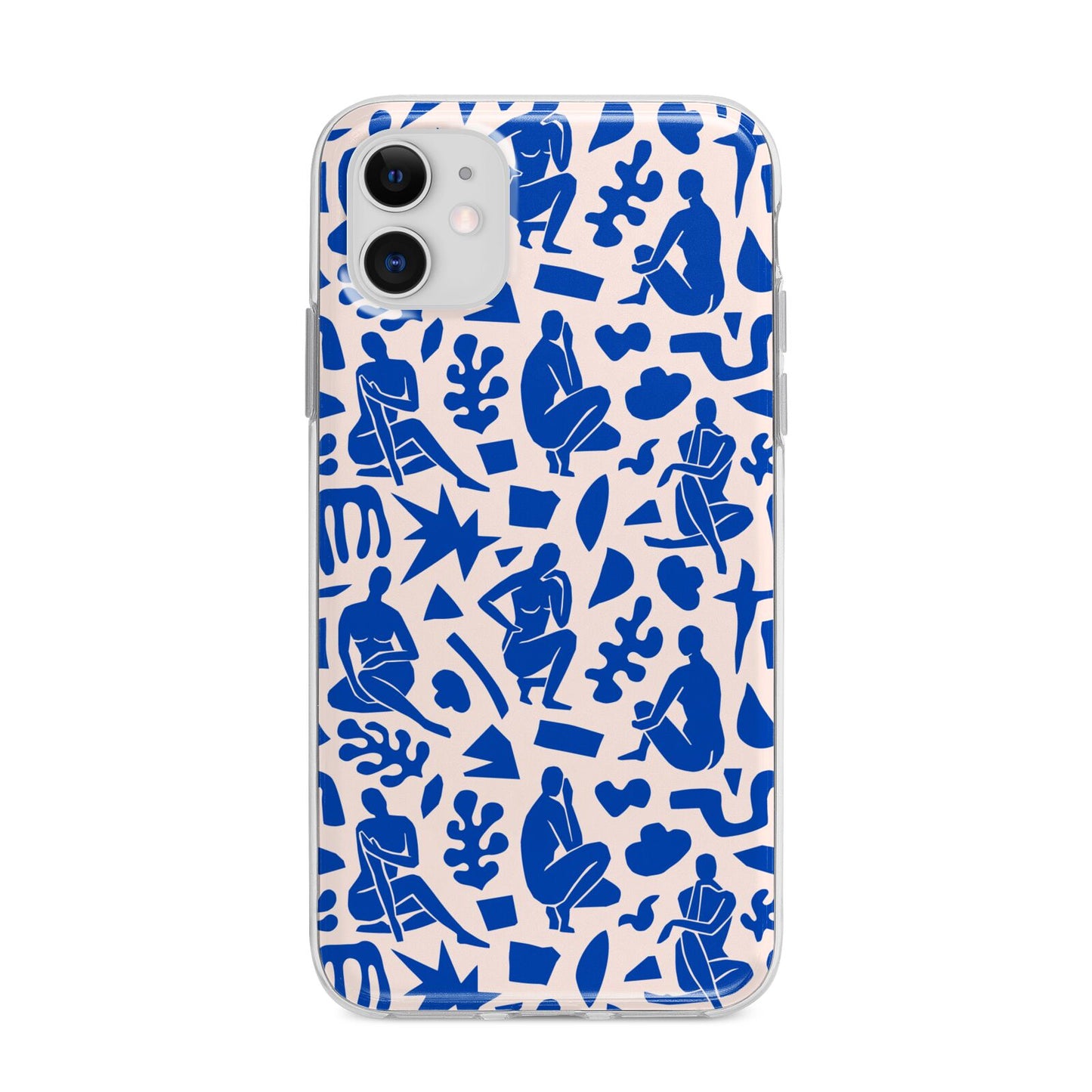 Abstract Art Apple iPhone 11 in White with Bumper Case
