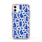 Abstract Art Apple iPhone 11 in White with Pink Impact Case