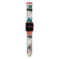 Abstract Art Poster Apple Watch Strap with Red Hardware