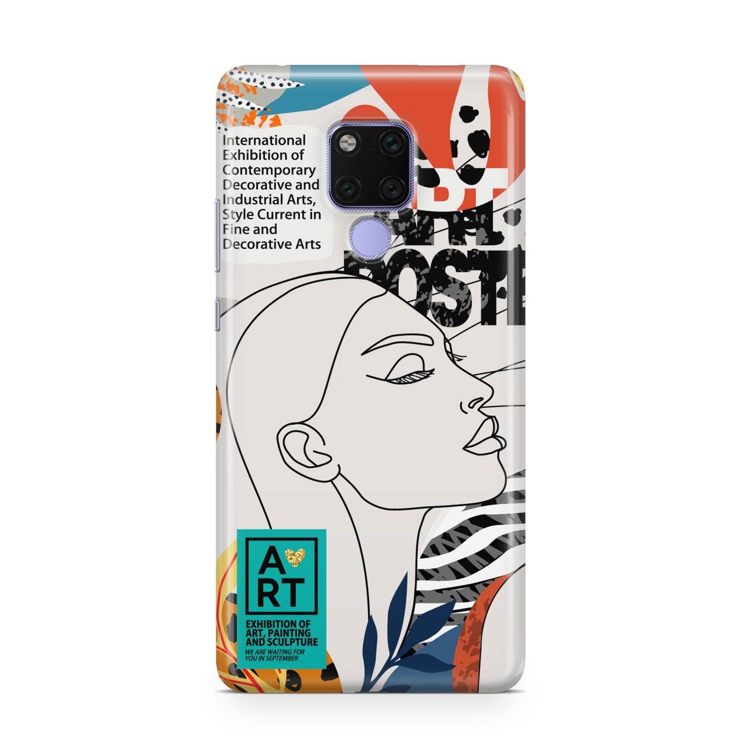 Abstract Art Poster Huawei Mate 20X Phone Case