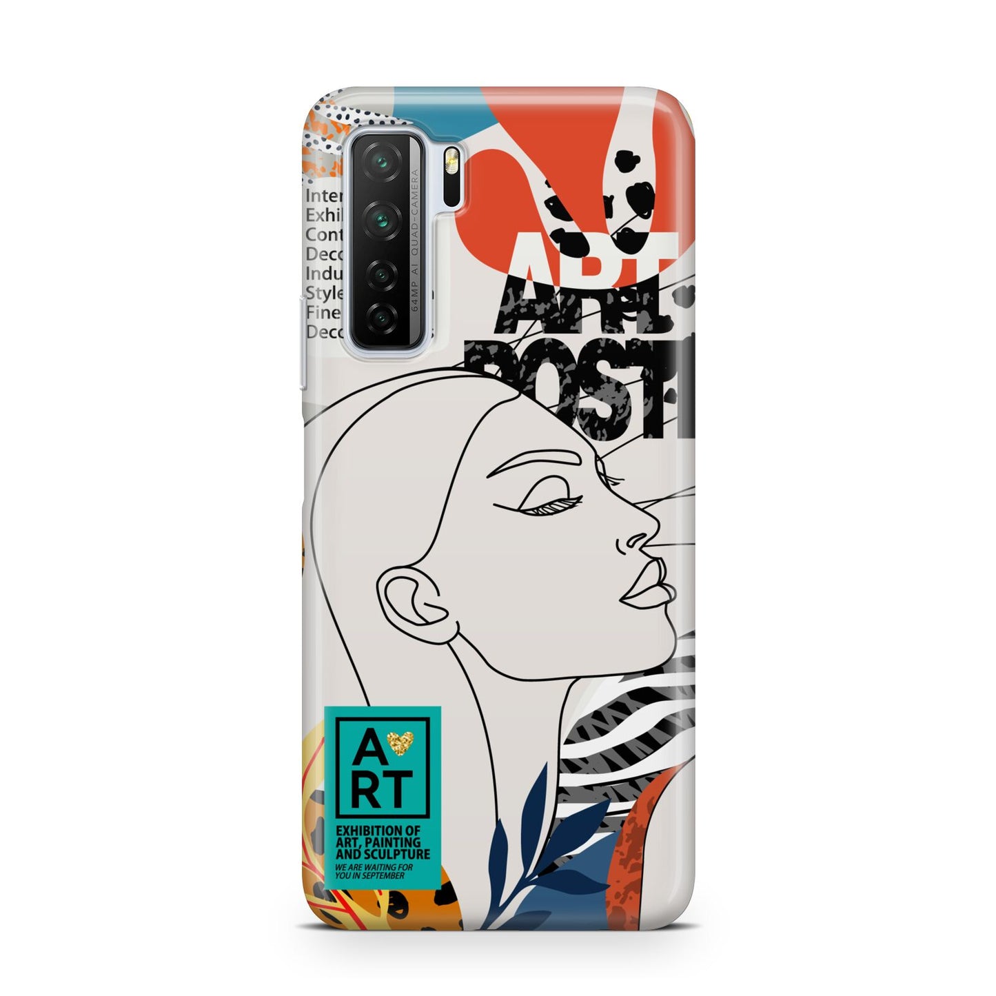 Abstract Art Poster Huawei P40 Lite 5G Phone Case