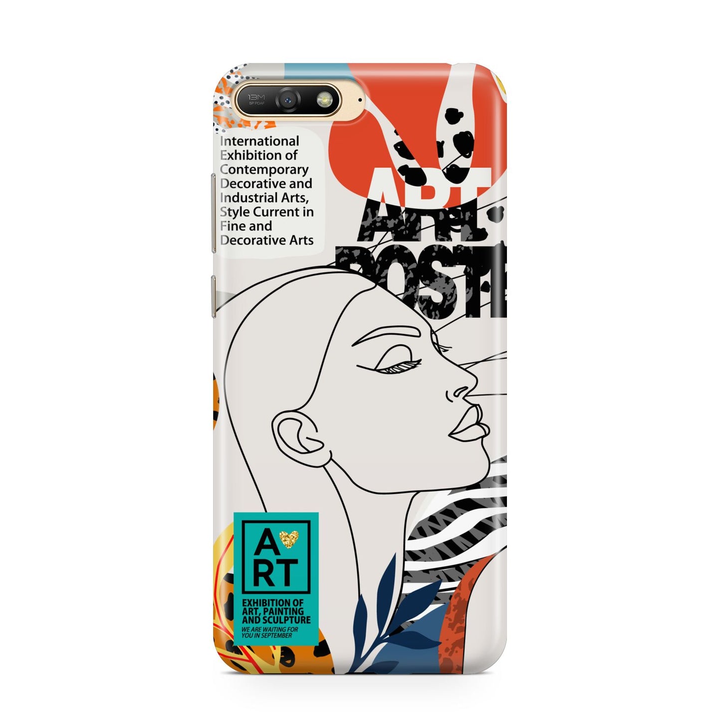 Abstract Art Poster Huawei Y6 2018