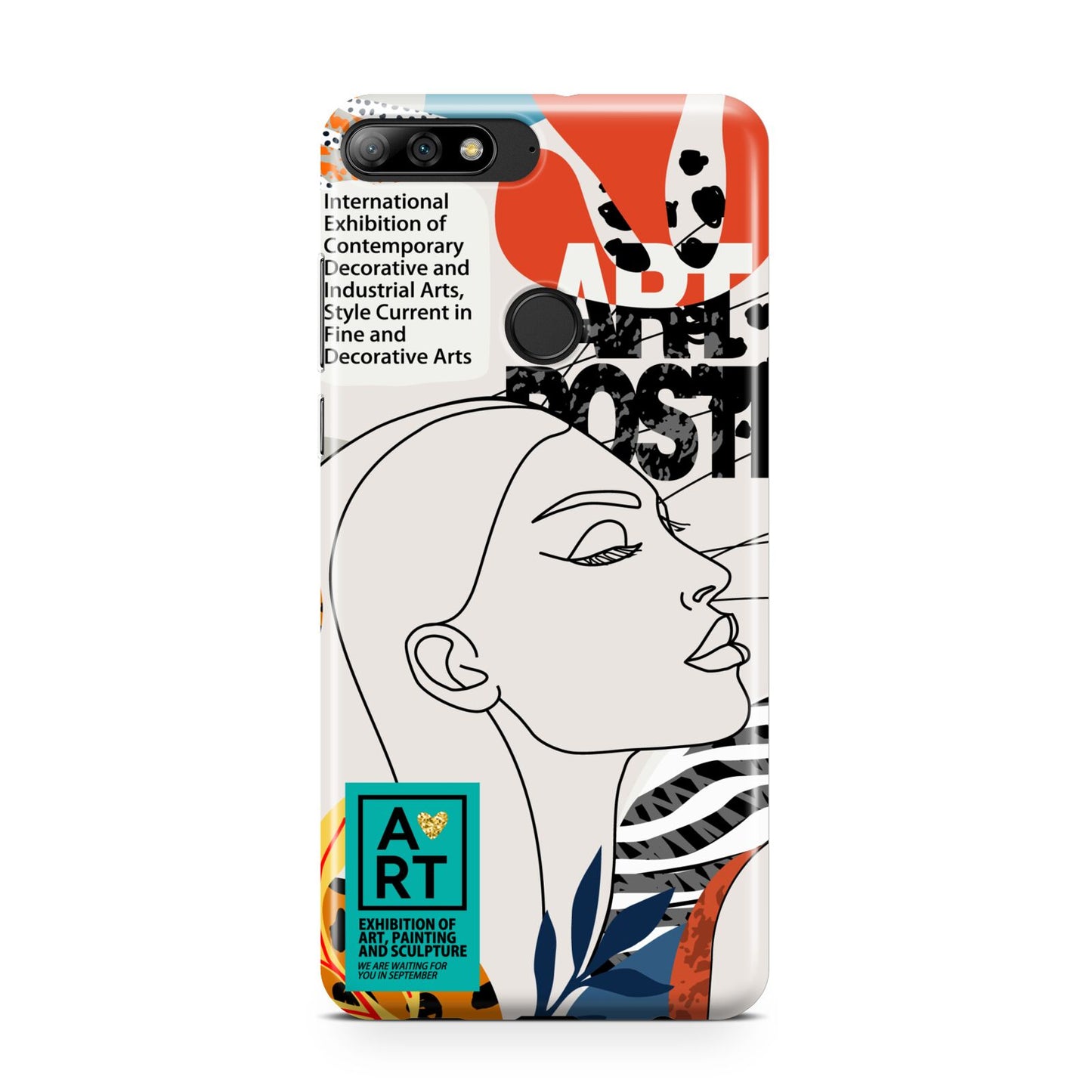 Abstract Art Poster Huawei Y7 2018