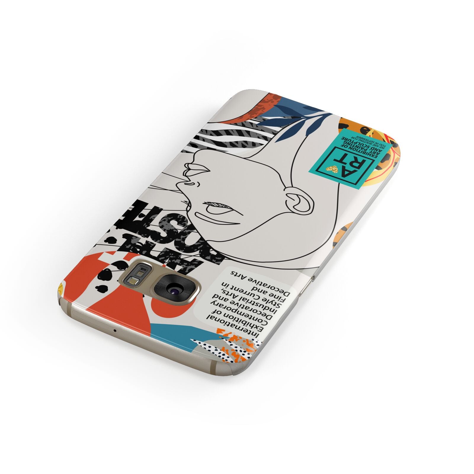 Abstract Art Poster Samsung Galaxy Case Front Close Up