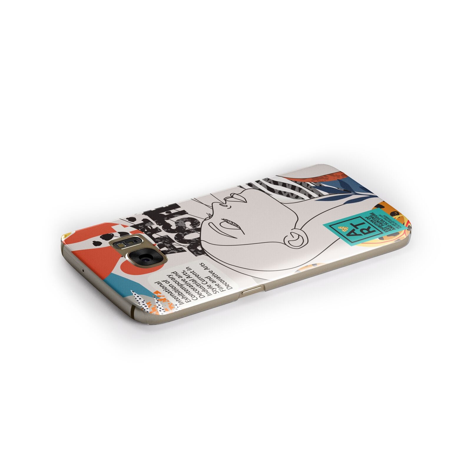 Abstract Art Poster Samsung Galaxy Case Side Close Up