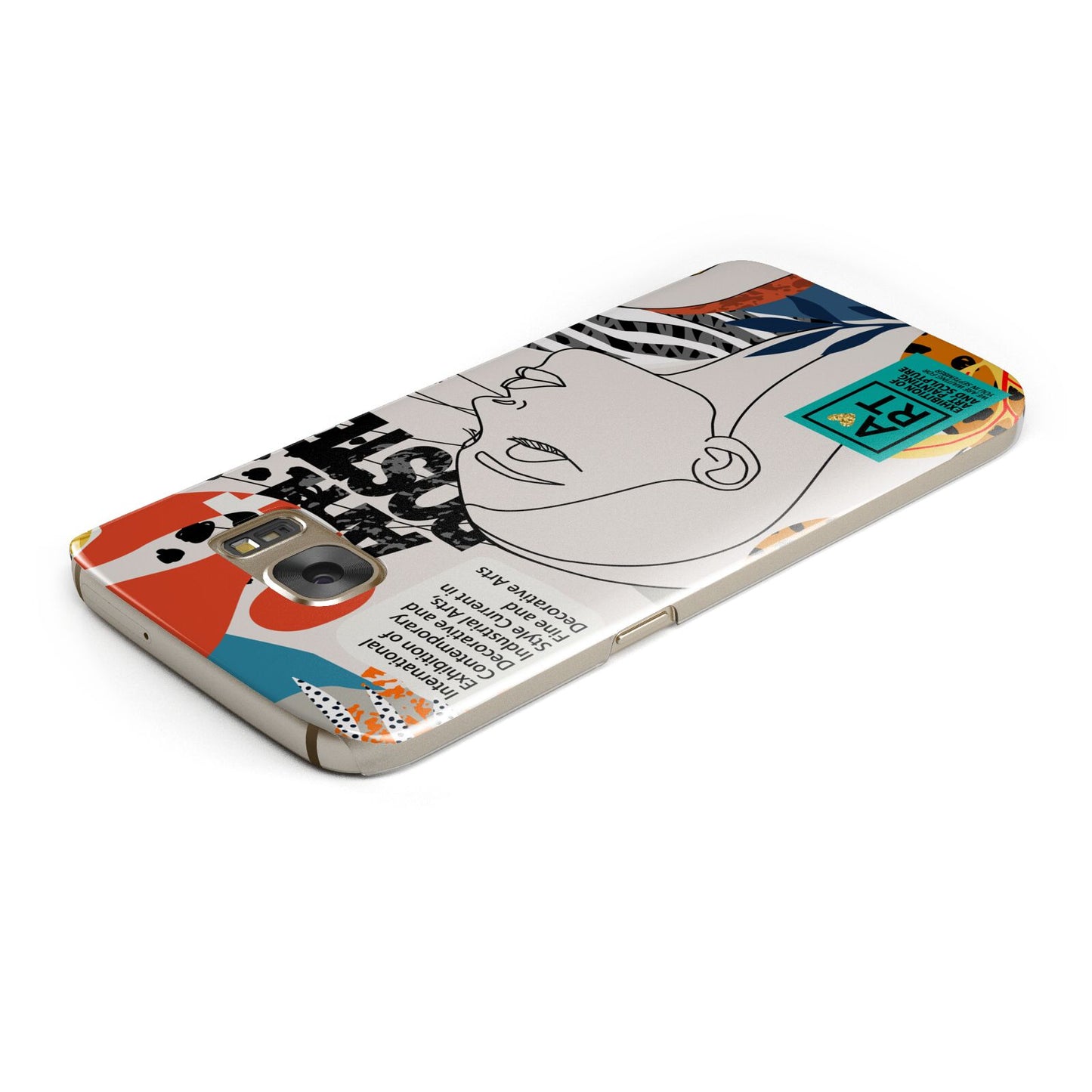Abstract Art Poster Samsung Galaxy Case Top Cutout