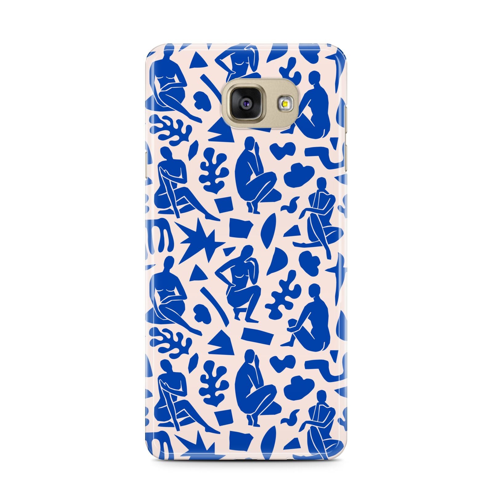 Abstract Art Samsung Galaxy A7 2016 Case on gold phone