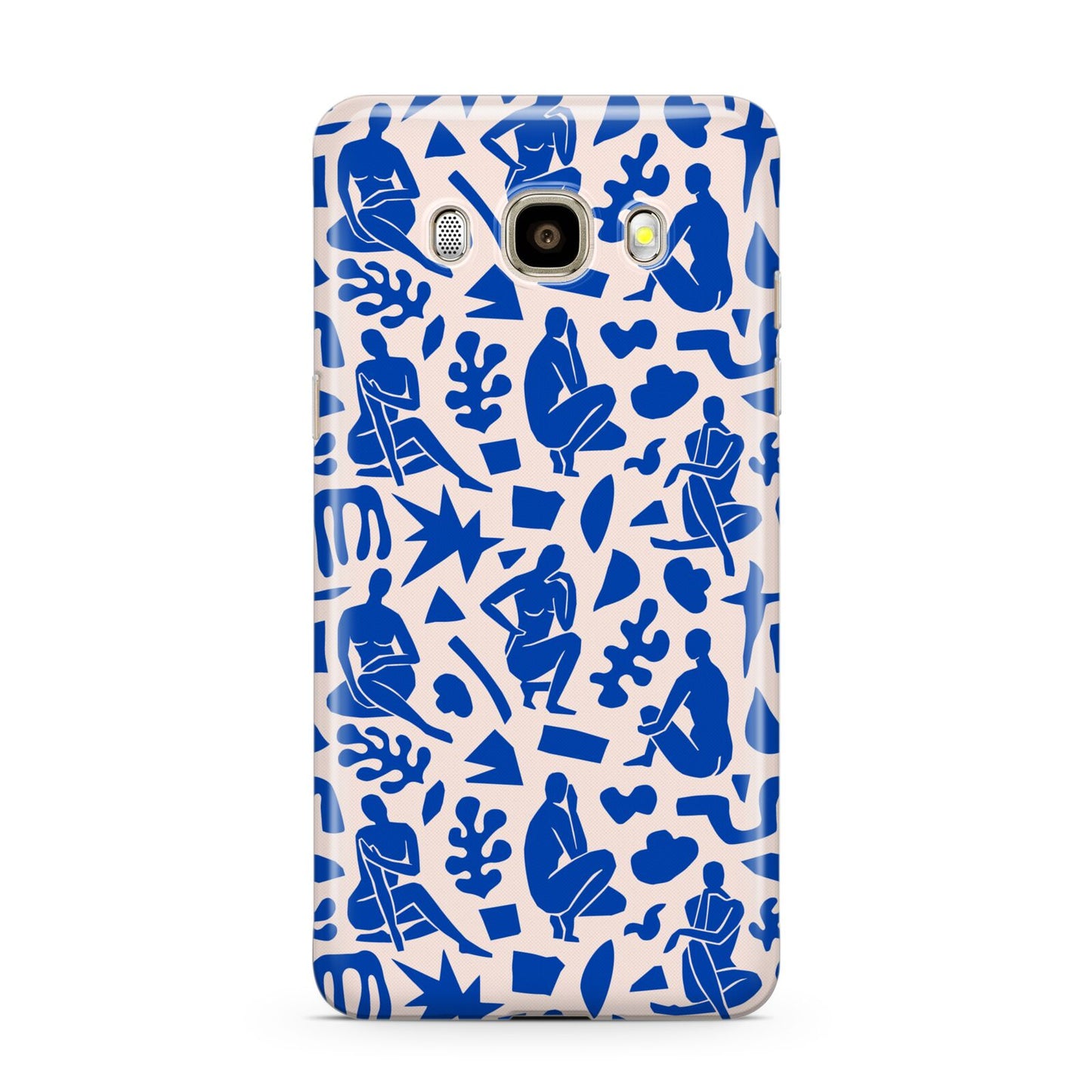 Abstract Art Samsung Galaxy J7 2016 Case on gold phone