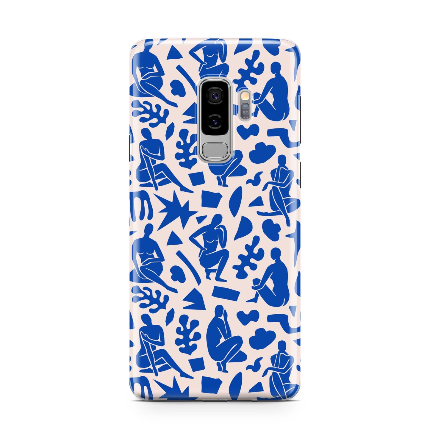 Abstract Art Samsung Galaxy S9 Plus Case on Silver phone