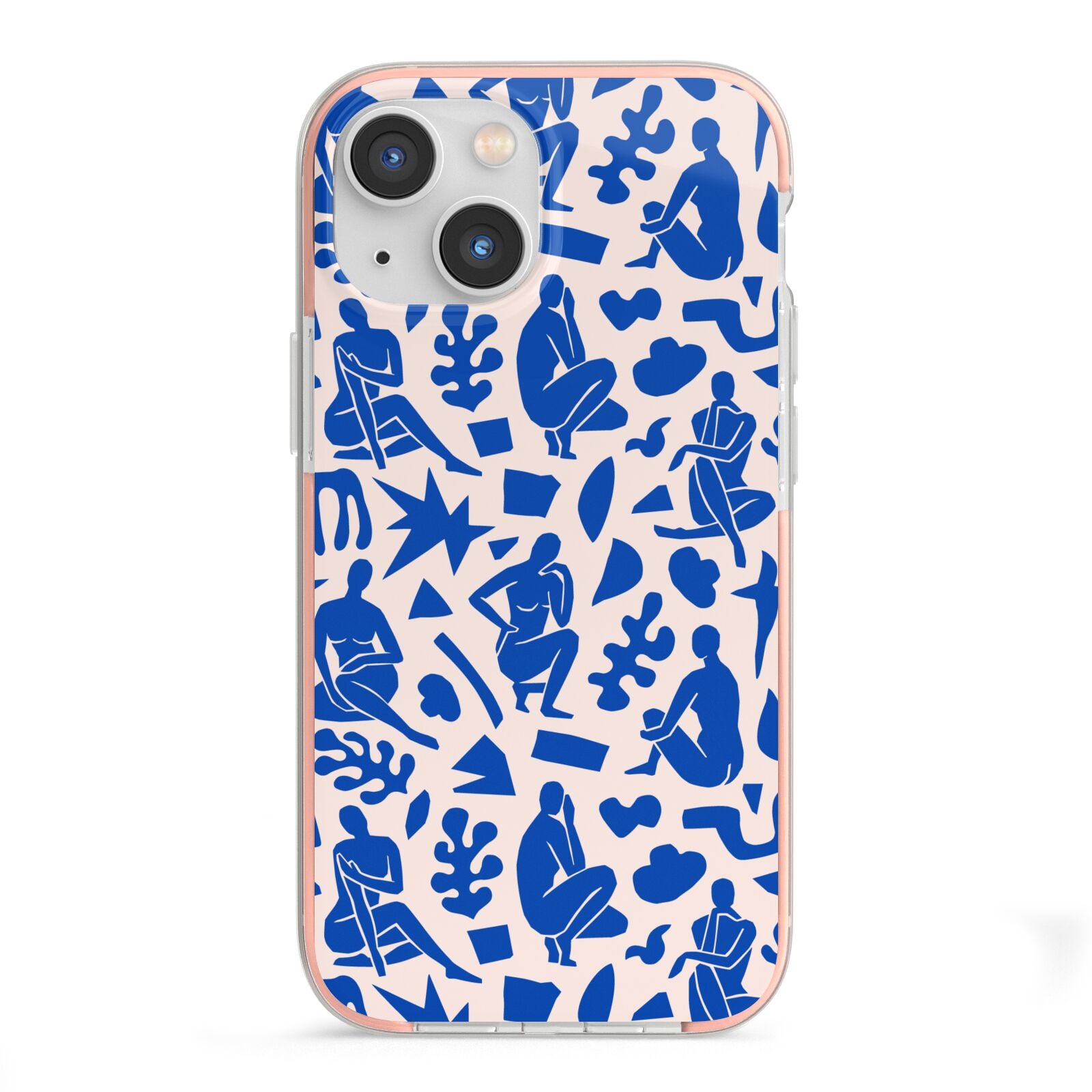 Abstract Art iPhone 13 Mini TPU Impact Case with Pink Edges