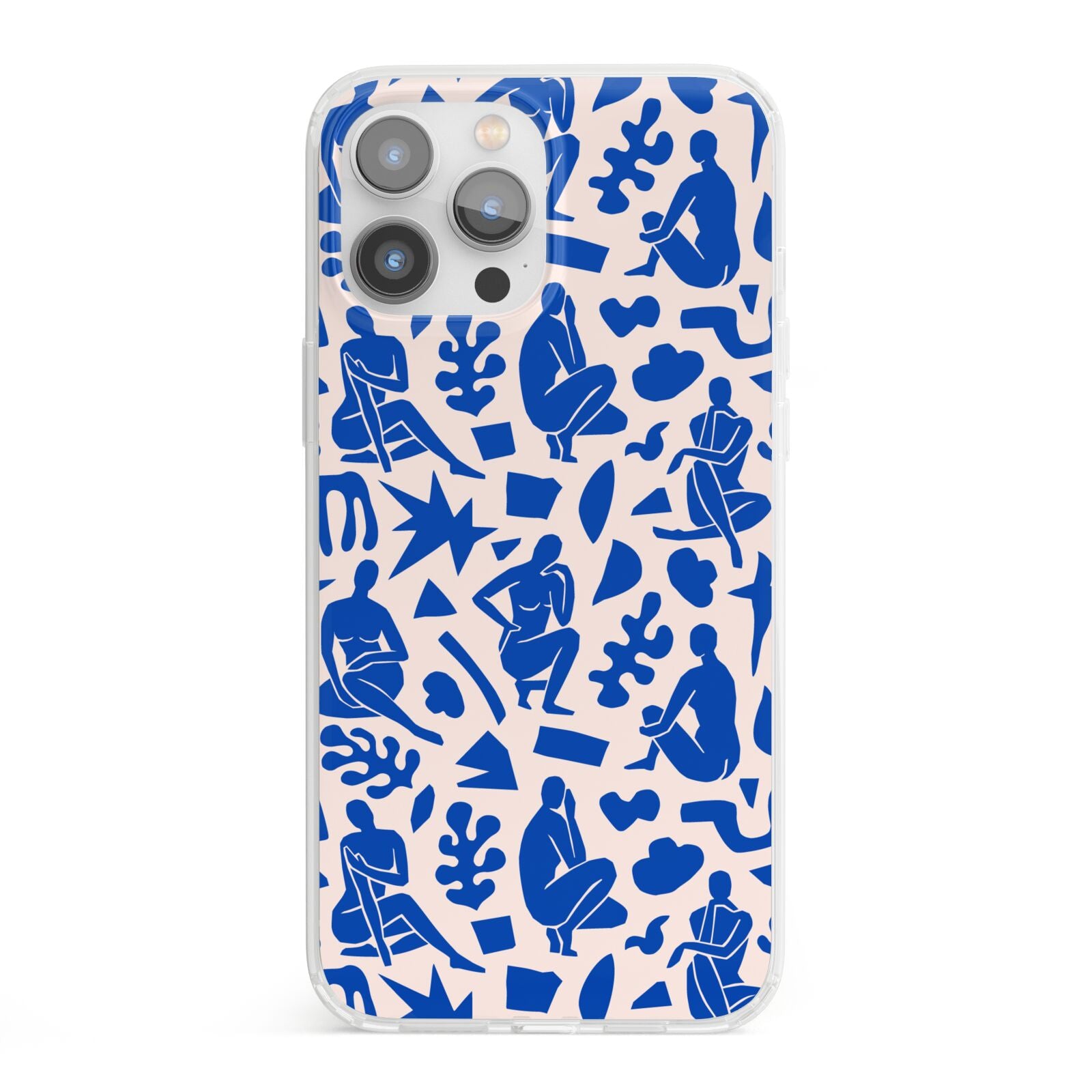 Abstract Art iPhone 13 Pro Max Clear Bumper Case