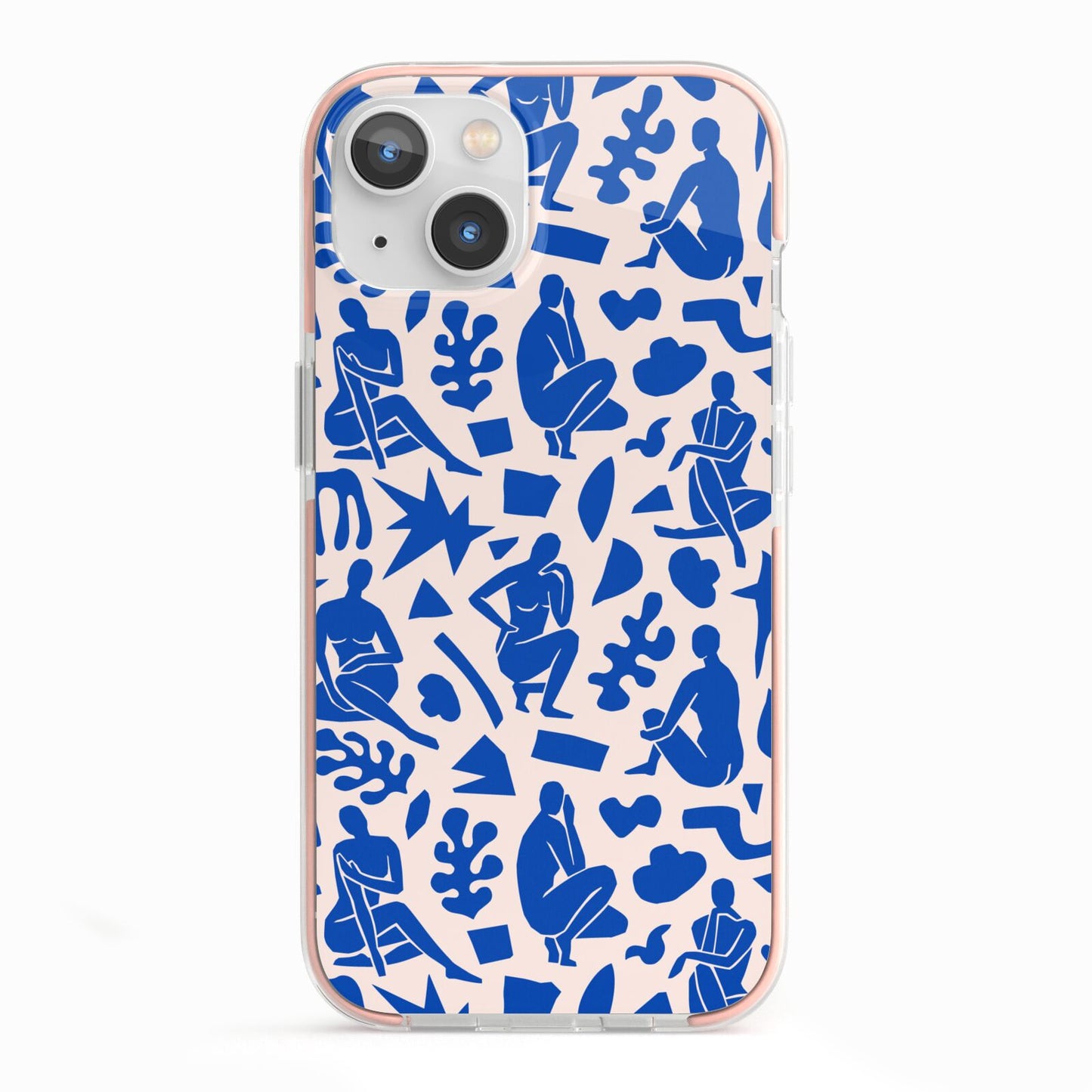 Abstract Art iPhone 13 TPU Impact Case with Pink Edges