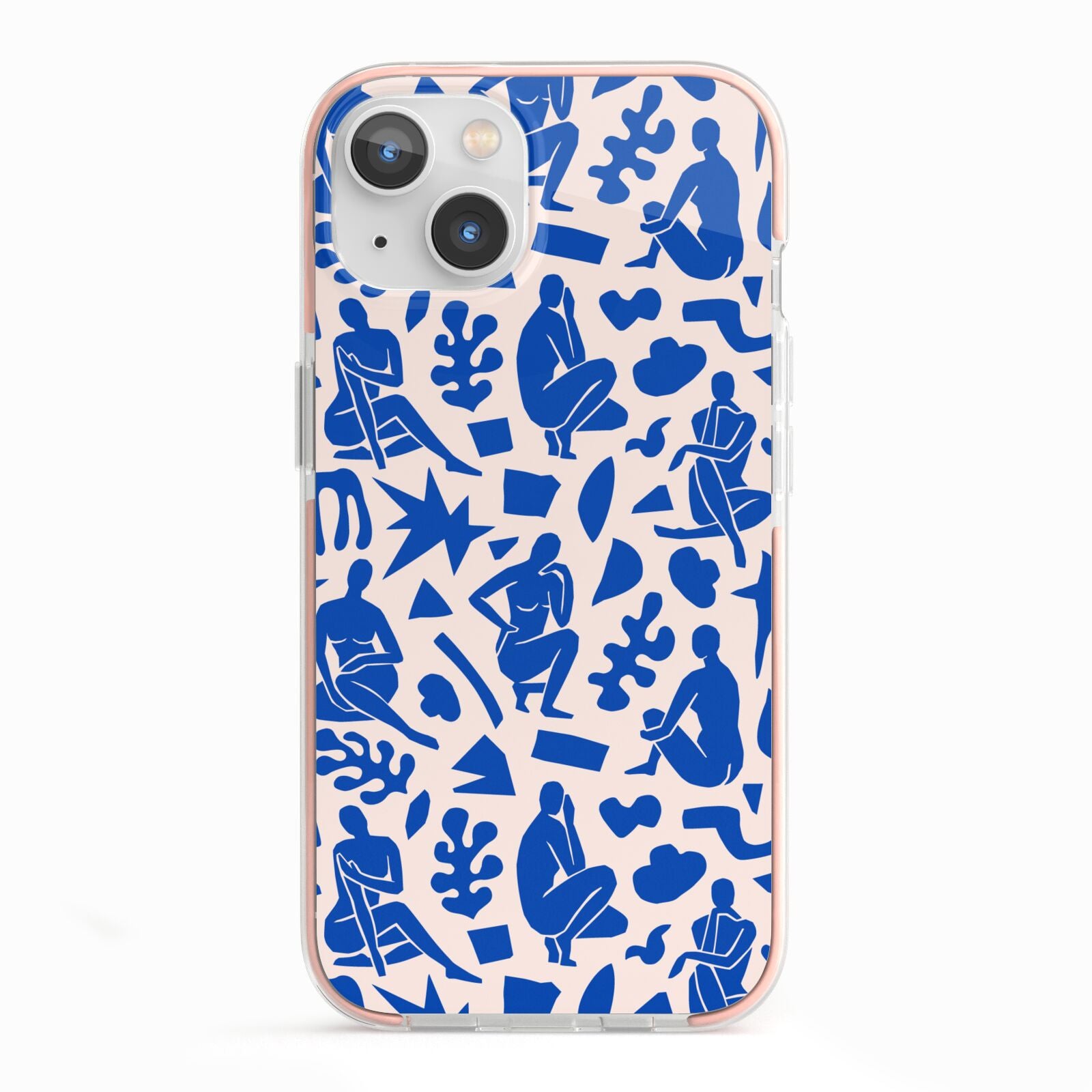 Abstract Art iPhone 13 TPU Impact Case with Pink Edges