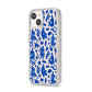 Abstract Art iPhone 14 Glitter Tough Case Starlight Angled Image