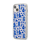 Abstract Art iPhone 14 Plus Glitter Tough Case Starlight Angled Image