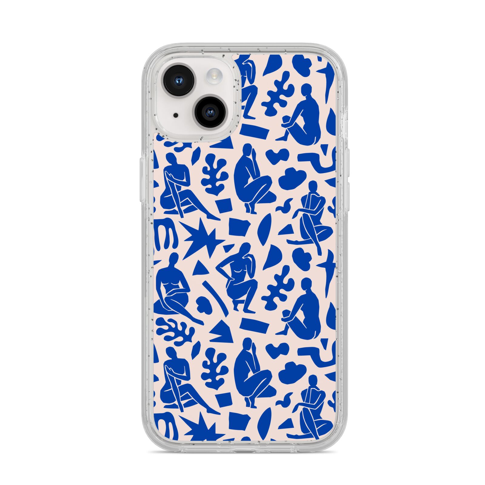 Abstract Art iPhone 14 Plus Glitter Tough Case Starlight