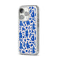 Abstract Art iPhone 14 Pro Glitter Tough Case Silver Angled Image