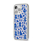 Abstract Art iPhone 14 Pro Max Glitter Tough Case Silver Angled Image