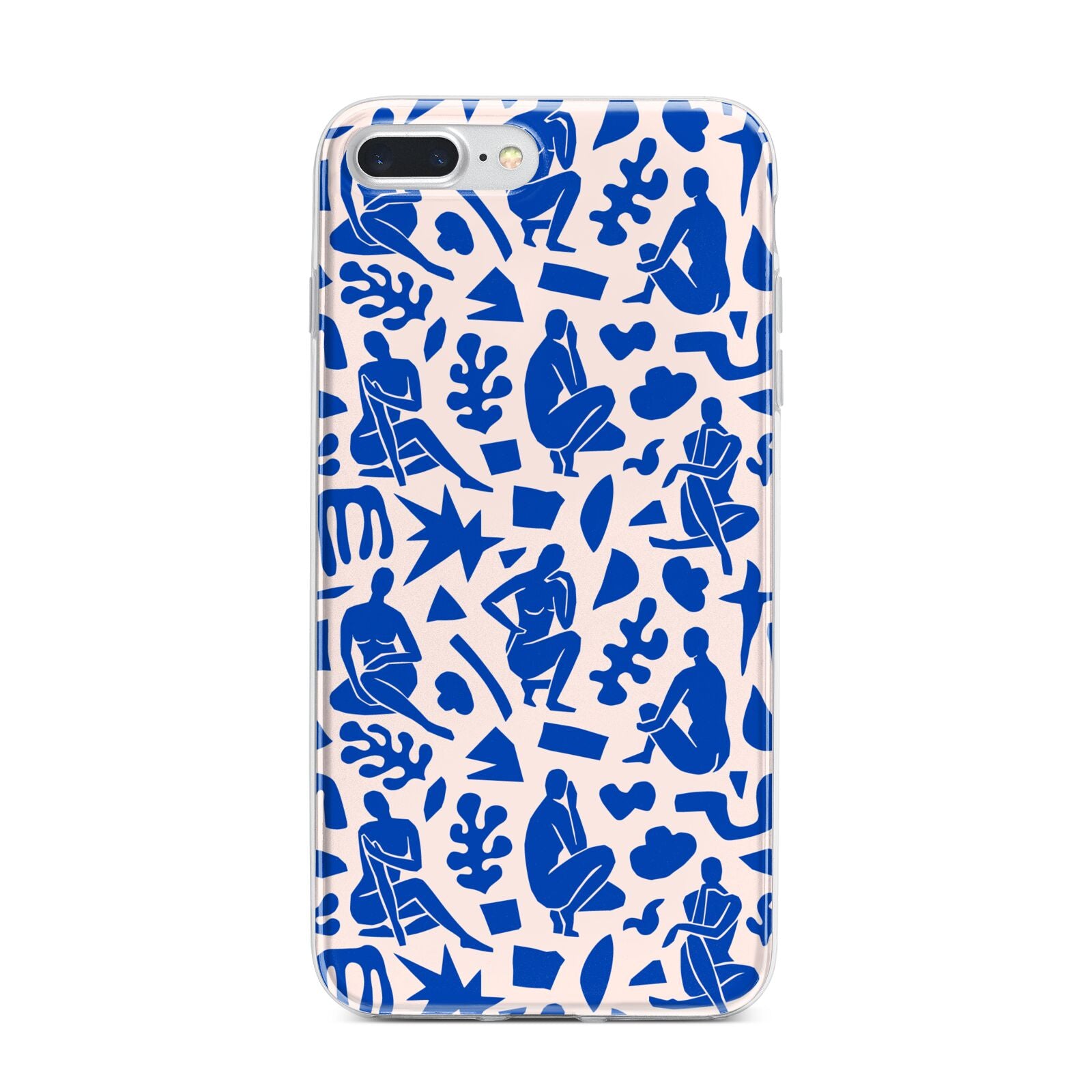 Abstract Art iPhone 7 Plus Bumper Case on Silver iPhone