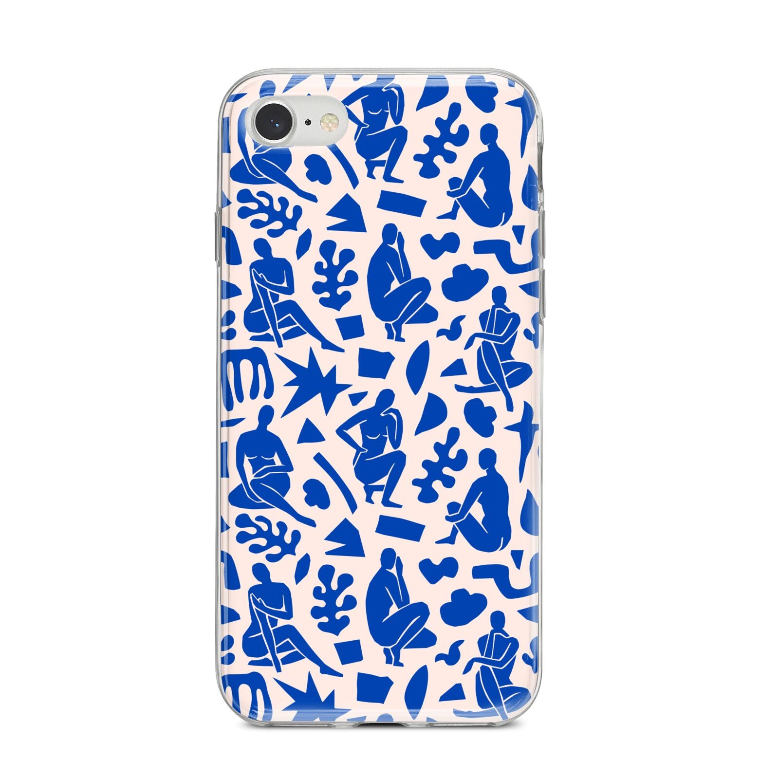 Abstract Art iPhone 8 Bumper Case on Silver iPhone