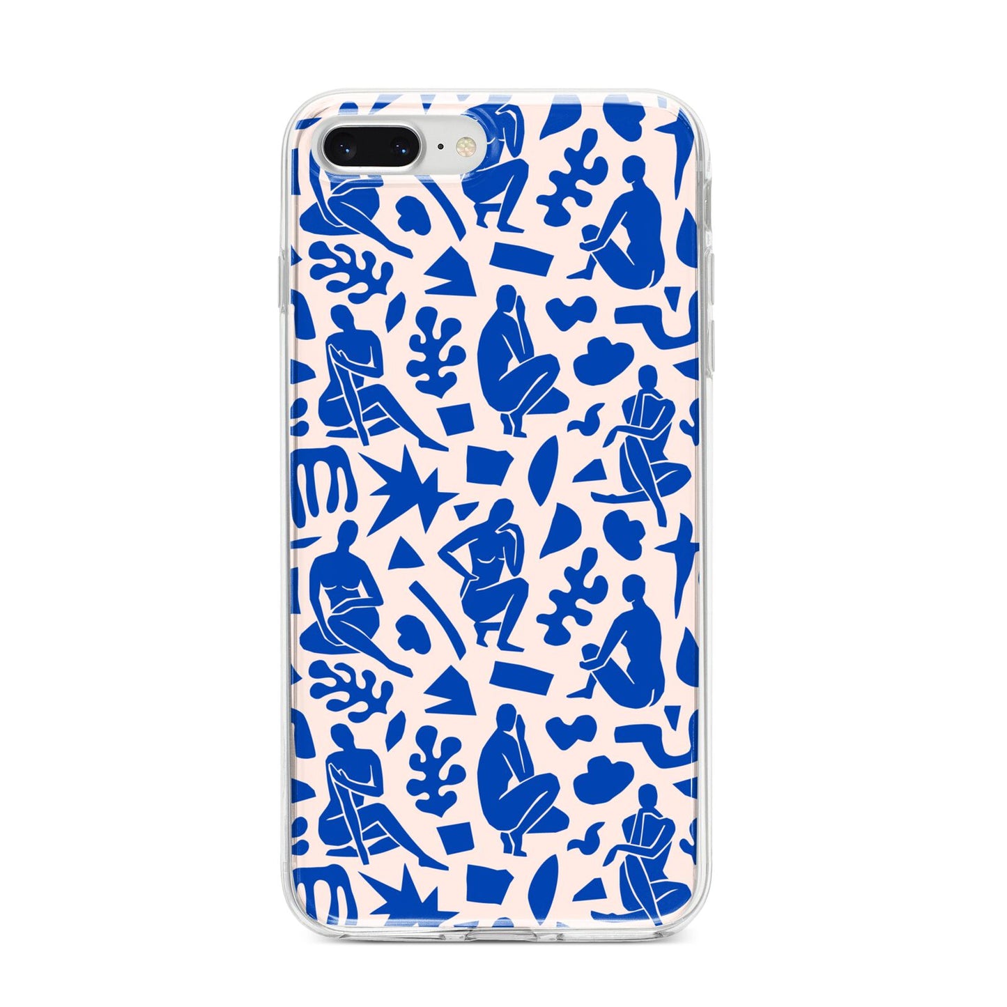 Abstract Art iPhone 8 Plus Bumper Case on Silver iPhone