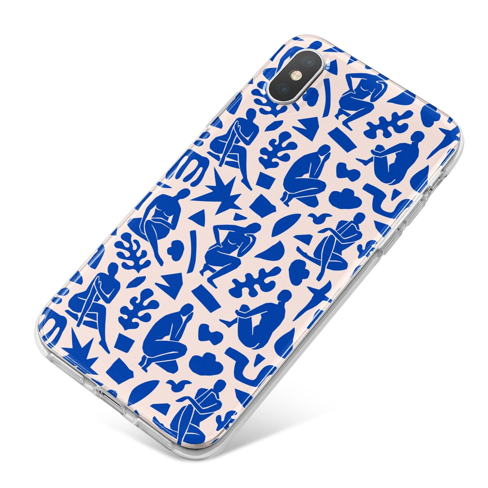 Abstract Art iPhone X Bumper Case on Silver iPhone