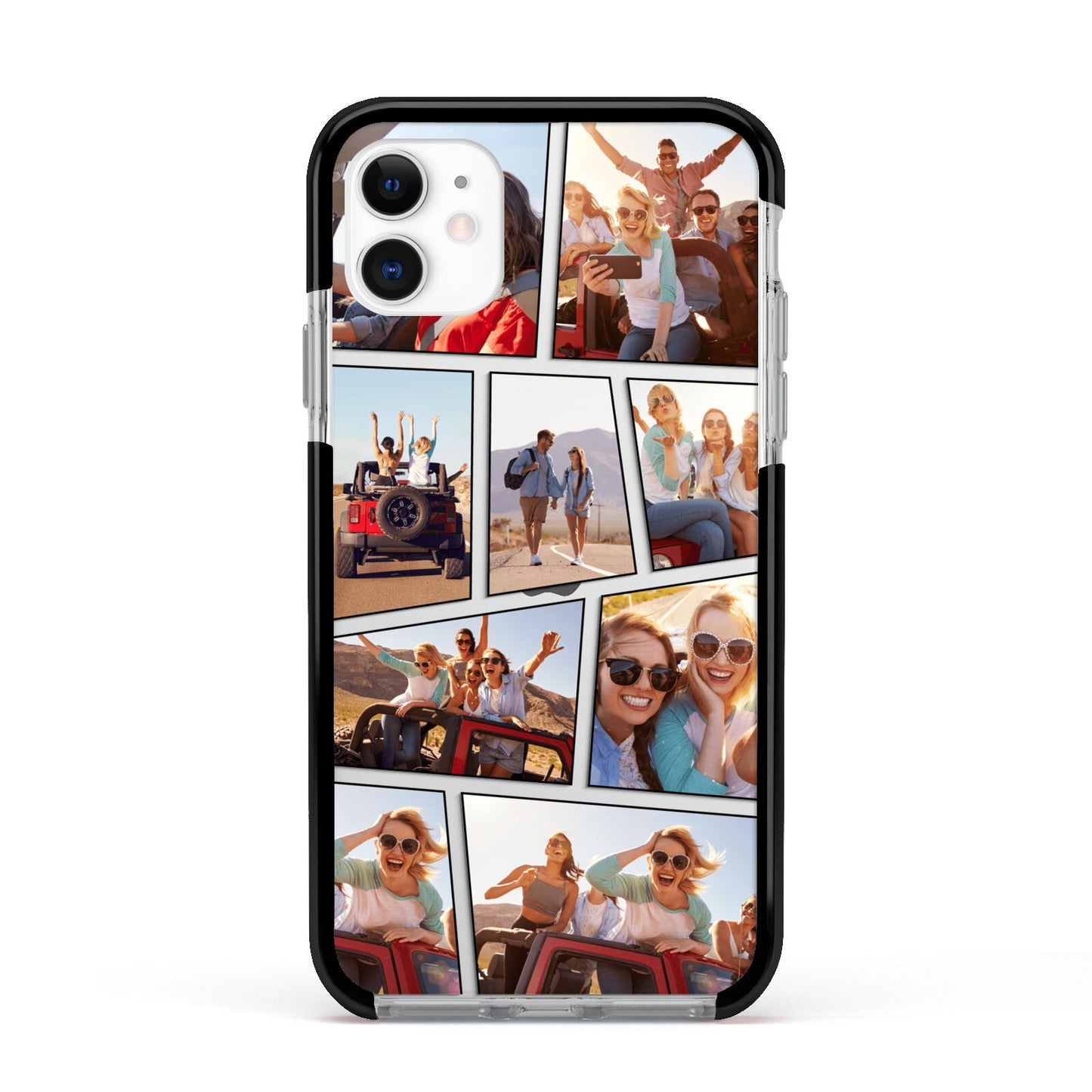 Abstract Comic Strip Photo Apple iPhone 11 in White with Black Impact Case