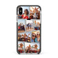 Abstract Comic Strip Photo Apple iPhone Xs Max Impact Case Black Edge on Silver Phone