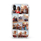 Abstract Comic Strip Photo Apple iPhone Xs Max Impact Case White Edge on Silver Phone