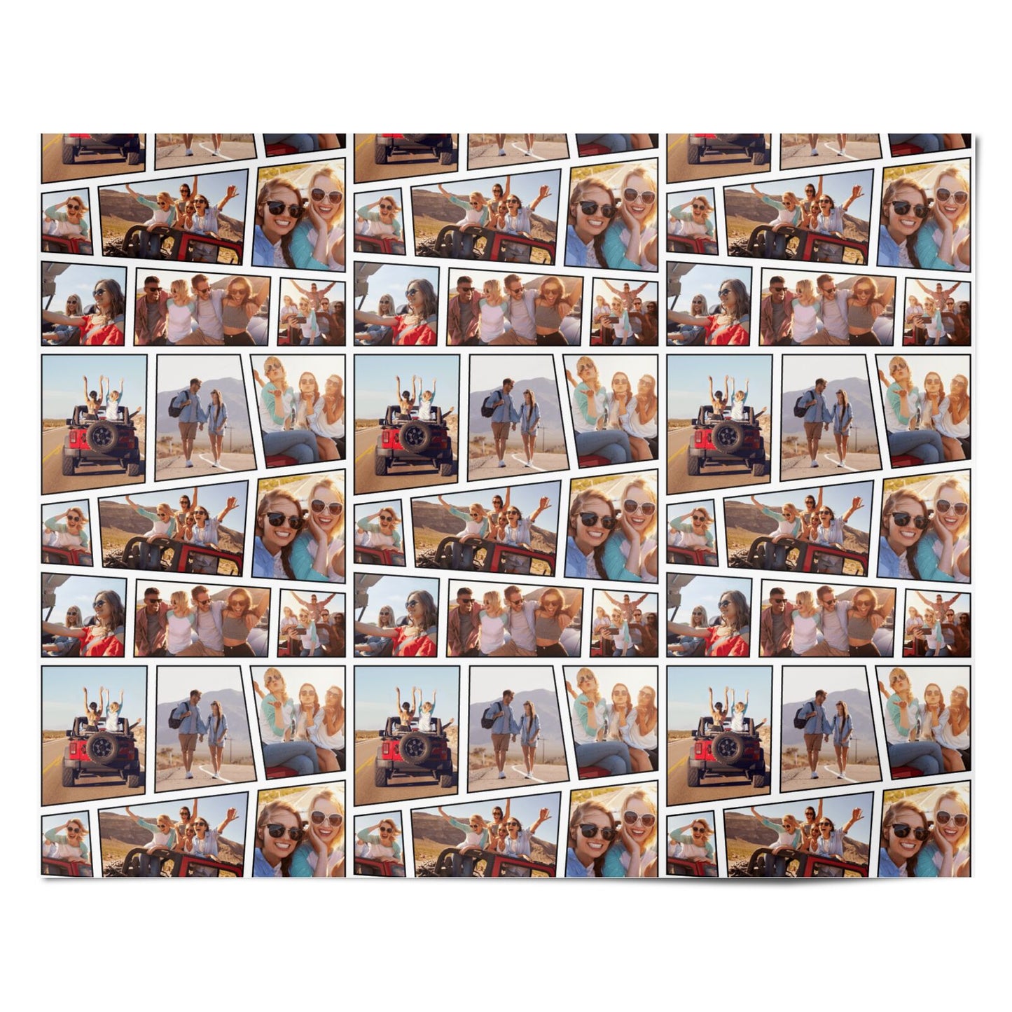 Abstract Comic Strip Photo Personalised Wrapping Paper Alternative