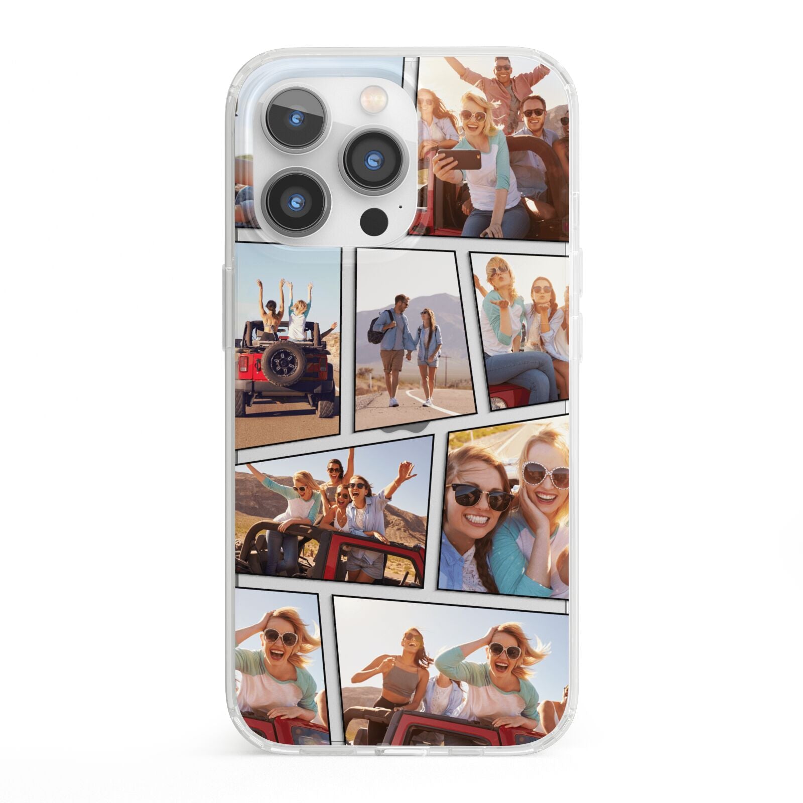Abstract Comic Strip Photo iPhone 13 Pro Clear Bumper Case