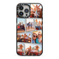 Abstract Comic Strip Photo iPhone 13 Pro Max Black Impact Case on Silver phone