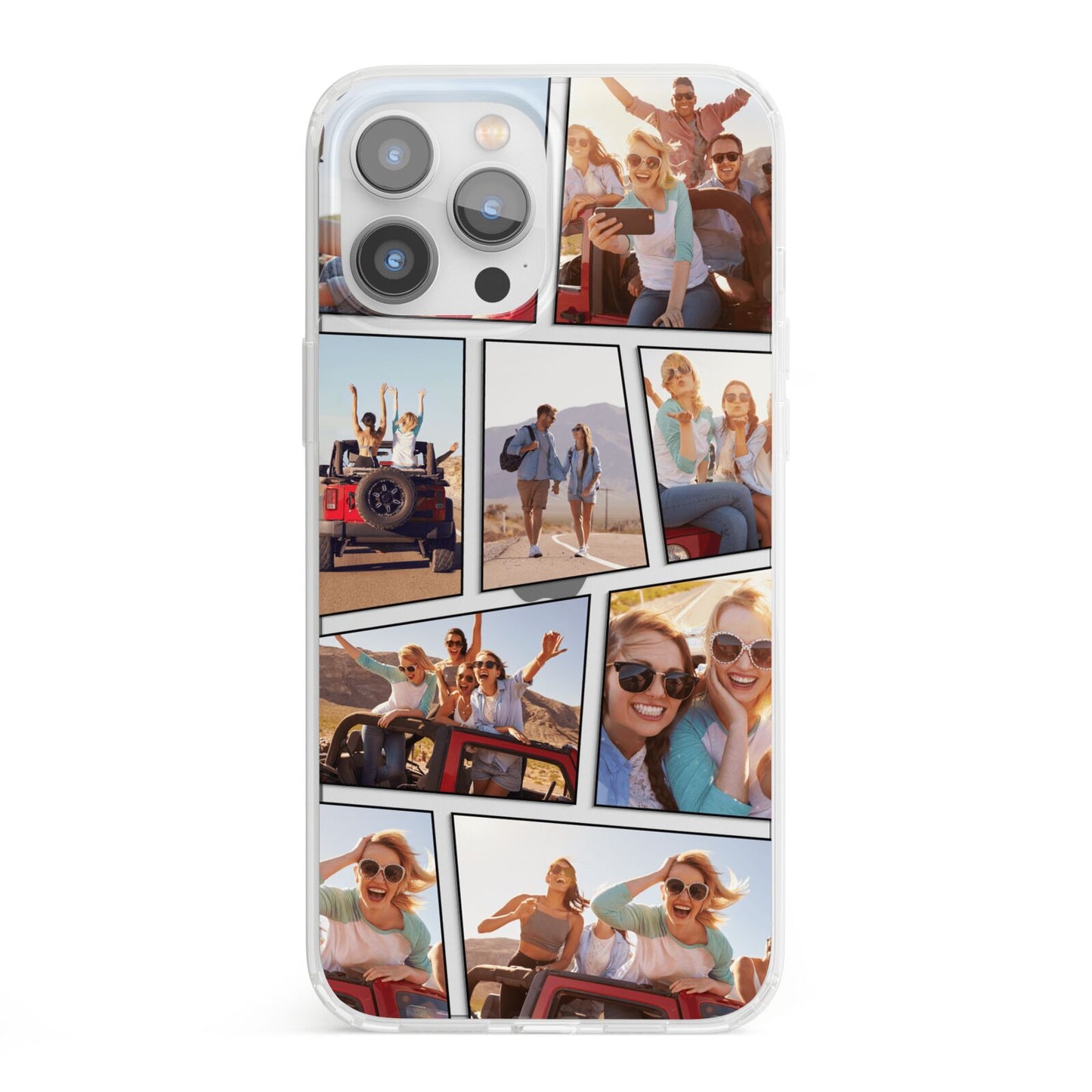 Abstract Comic Strip Photo iPhone 13 Pro Max Clear Bumper Case