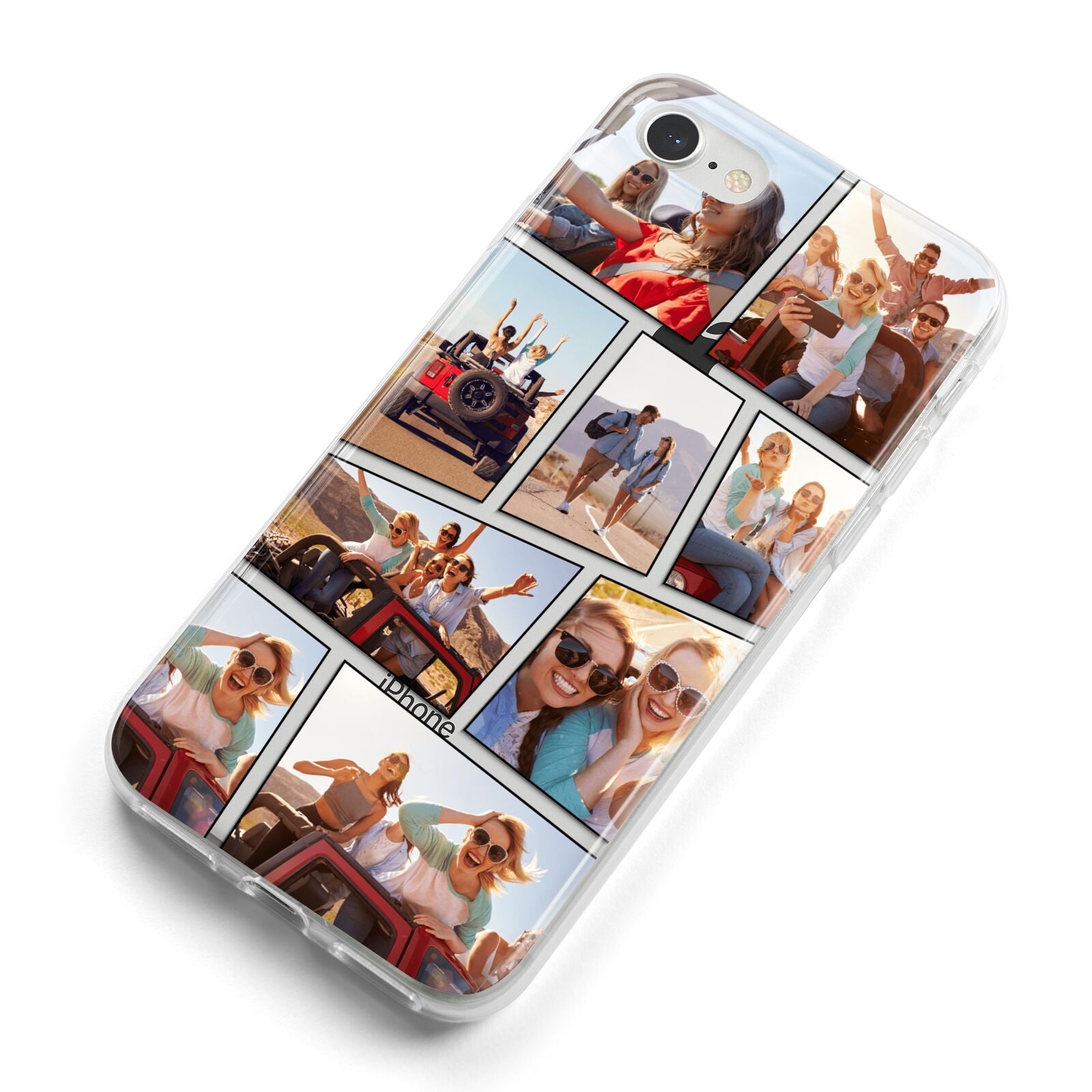 Abstract Comic Strip Photo iPhone 8 Bumper Case on Silver iPhone Alternative Image