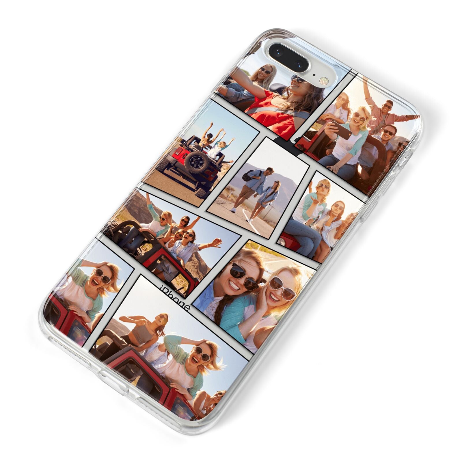 Abstract Comic Strip Photo iPhone 8 Plus Bumper Case on Silver iPhone Alternative Image