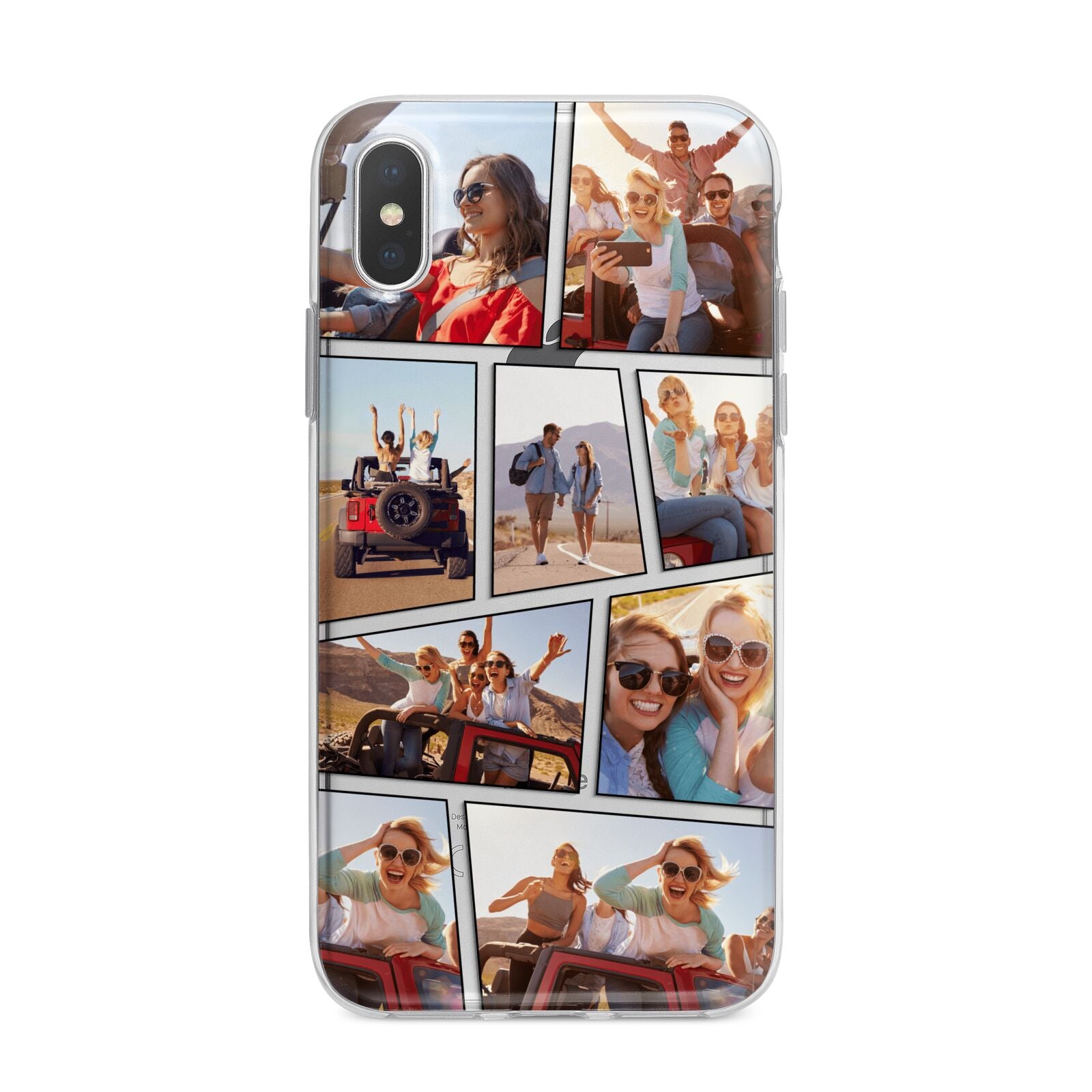Abstract Comic Strip Photo iPhone X Bumper Case on Silver iPhone Alternative Image 1